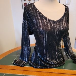 Rock & Republic Ice Queen Knit Top XL NWT